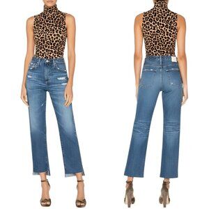 AG Adriano Goldschmied The Phoebe High Waisted Tapered Jeans Sz 25